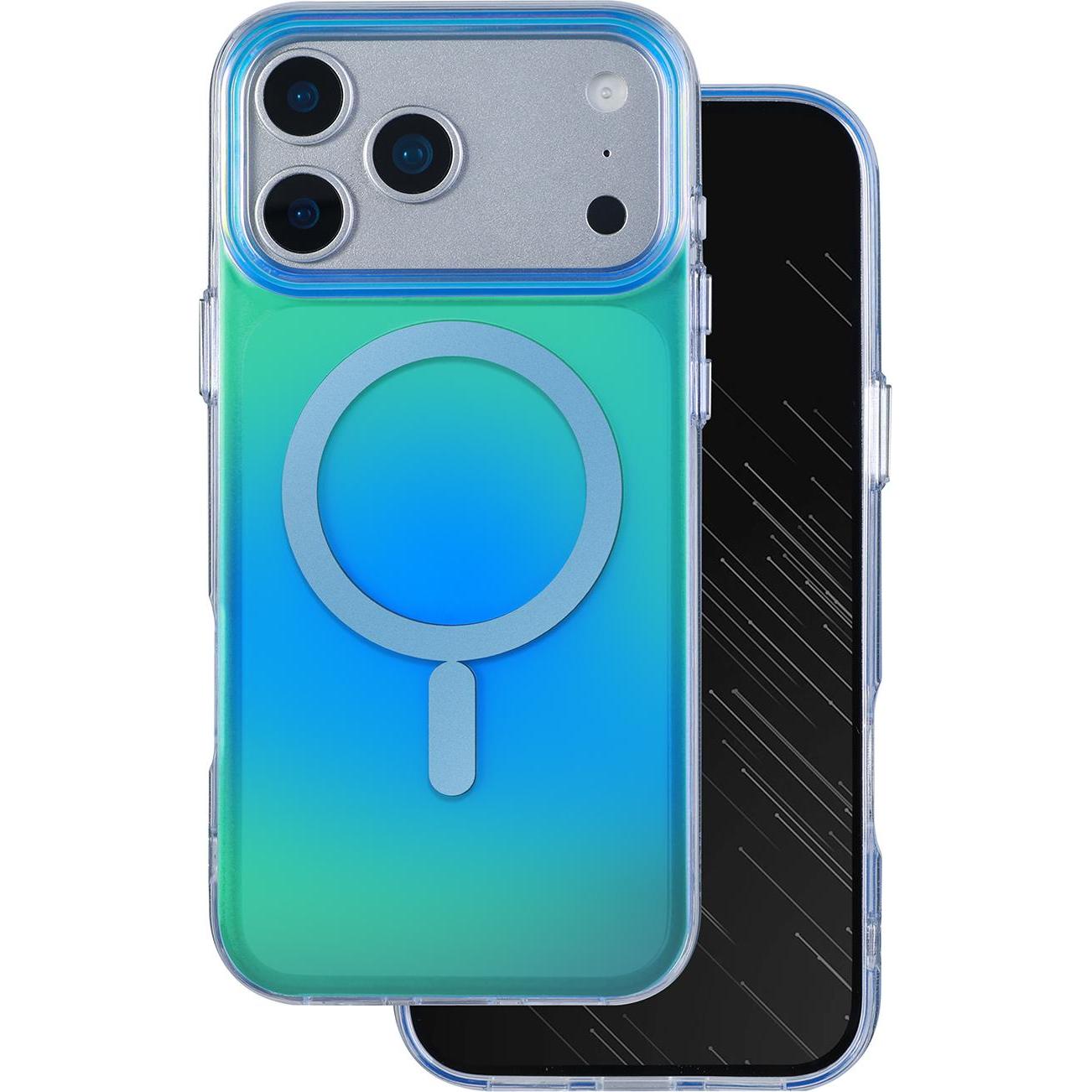 Tecto Shield Aurora case for iPhone 17 Pro Max 6,9" blue (Apple iPhone 17 Pro Max), Cover smartphone, Blu