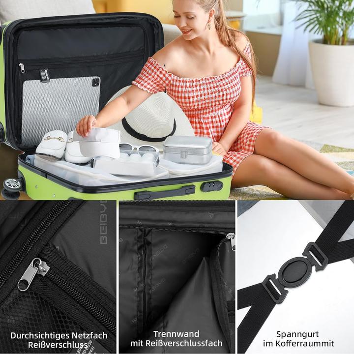 Actual product image Beibye Hartschalen-Trolley (45 l)