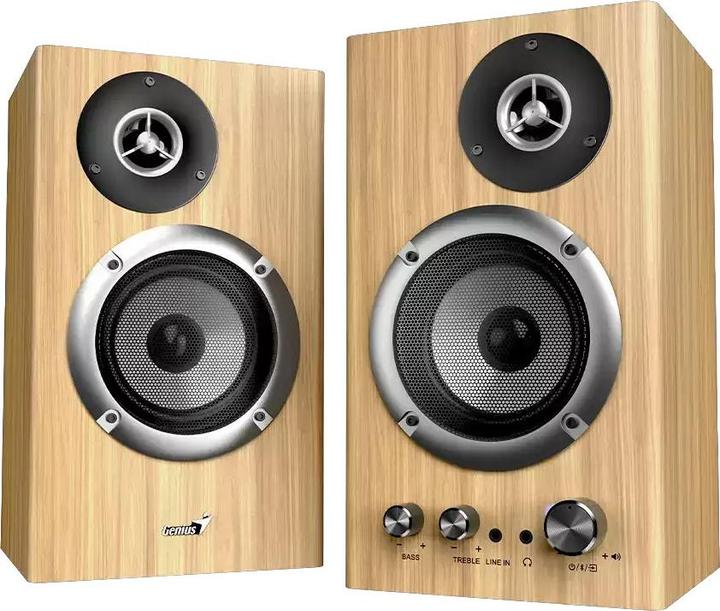 Actual product image Genius repro SP-HF1812BT / hellbraun / Holz / BT