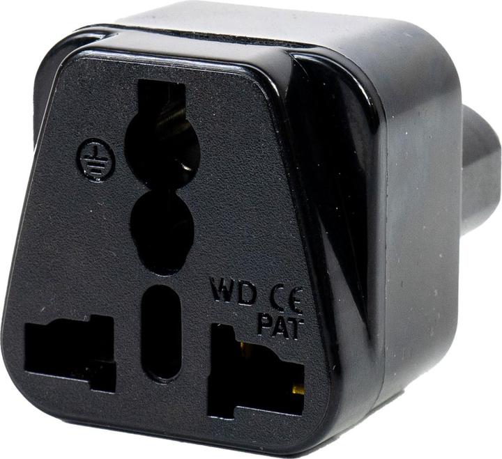 Produktbild PNI UK-Europa-Steckdosenadapter, 220 V, schwarz