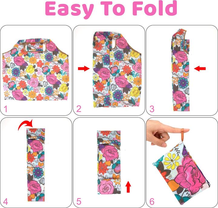 Produktbild Only-Bags.Store Faltbare Einkaufstasche Wiederverwendbare Einkaufstasche Umweltfreundliche Tragetasche