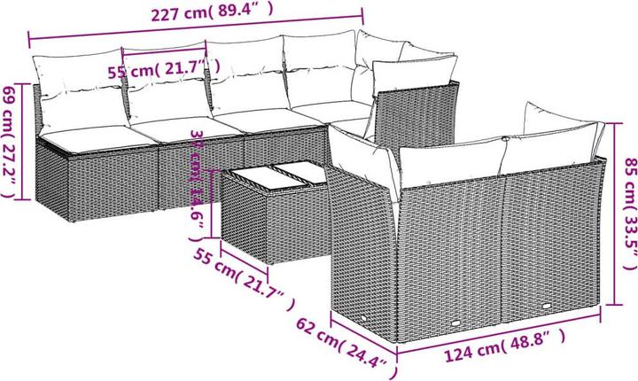 Produktbild vidaXL Nevaeh