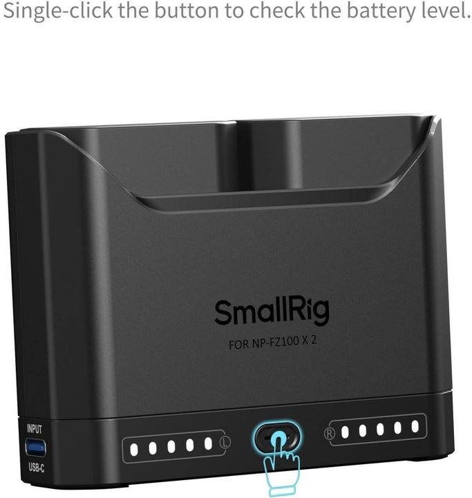Produktbild SmallRig 5483 Turbo Charging Kit for NP-FZ100 Camera Batteries (Kamera Akku Ladegerät)