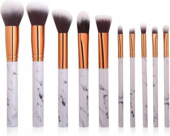 Produktbild JTI Make-up-Pinselset 10-teilig - Marmor und Roségold (Set)
