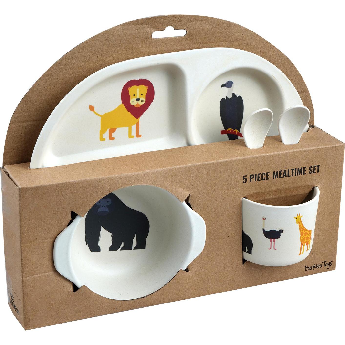 Barbo Toys, Kindergeschirr + Kinderbesteck, Safari