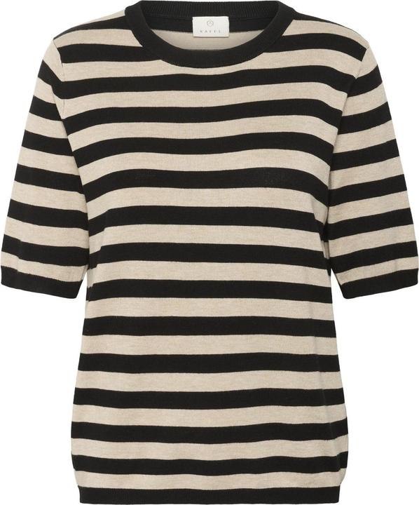 Black, Feather grey mel. stripe