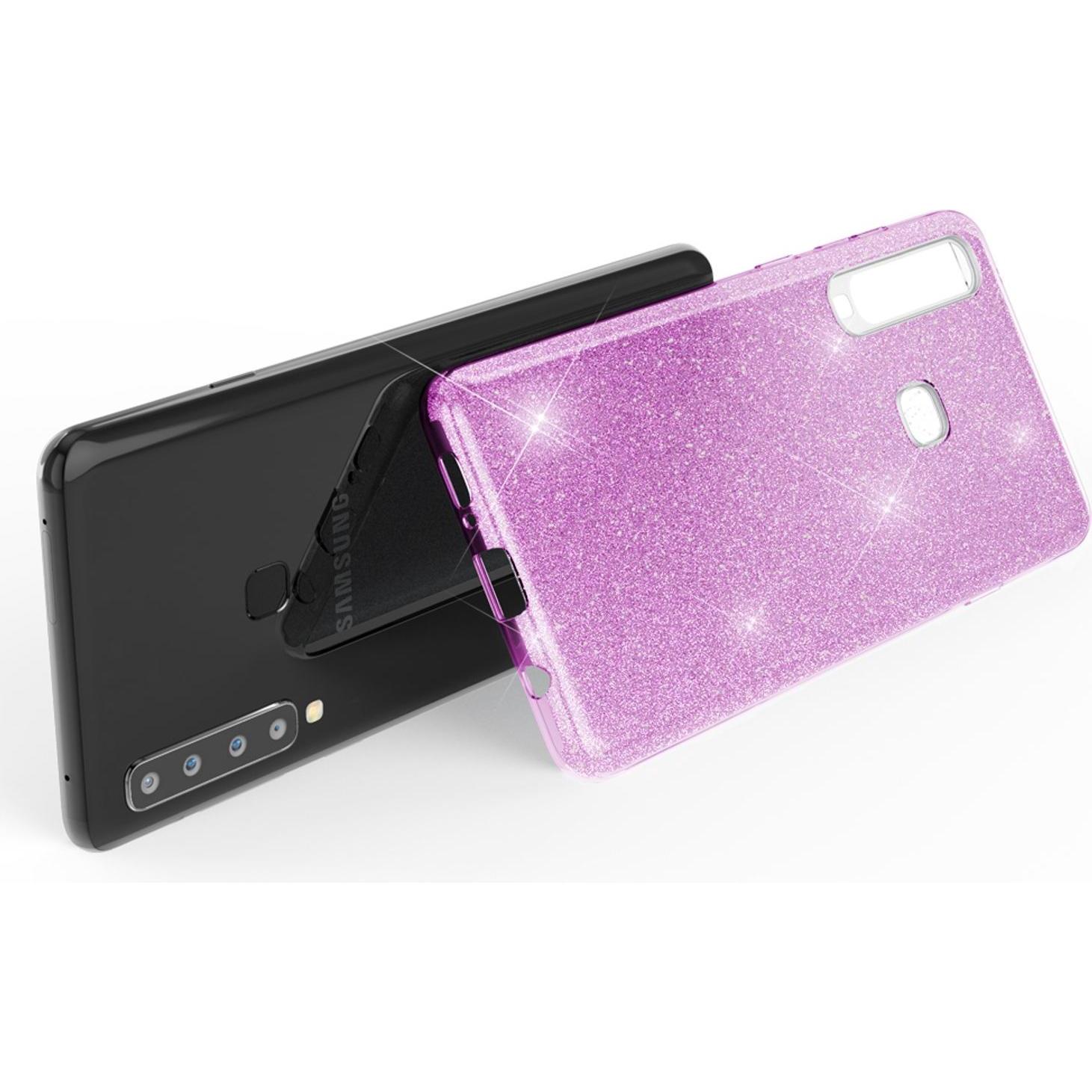 Thumbnail - Nalia Glitzer Hülle (Samsung Galaxy A9), Smartphone Hülle, Violett