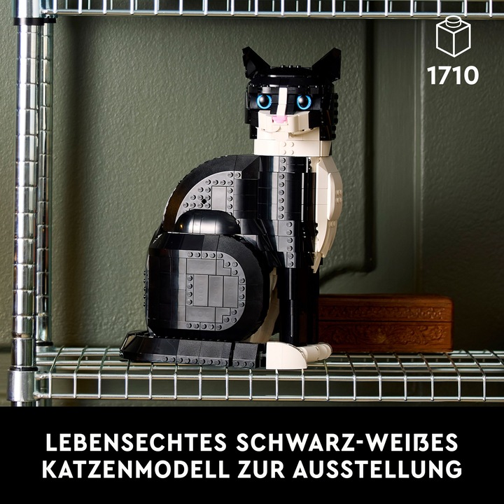 Produktbild LEGO Schwarz-weisse Katze (21349, LEGO Ideas, LEGO Seltene Sets)