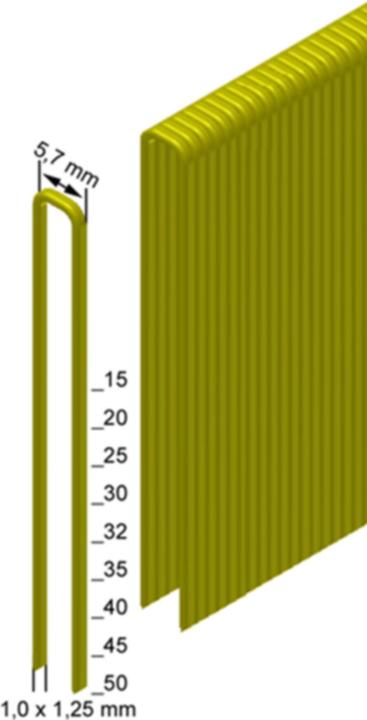 Produktbild Prebena Heftklammern verzinkt geharzt38 mm