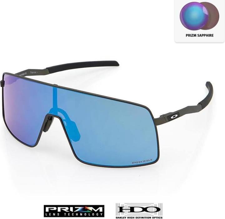 Image du produit Oakley Sutro TI lunettes de sport (Satin Lead, Prizm Sapphire, Saphirs Prizm)