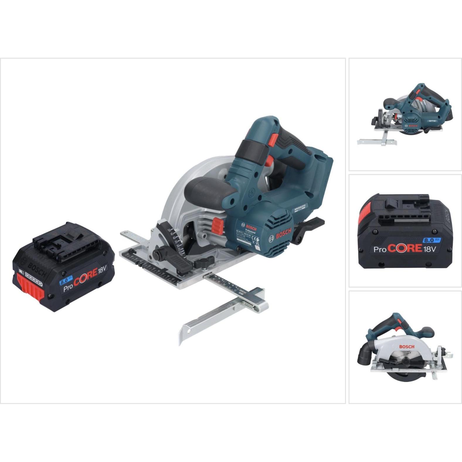 Bosch Professional, Handkreissäge, Bosch GKS 18V-57-2 Professional Akku Handkreissäge 18 V 165 mm Brushless + 1x ProCORE...
