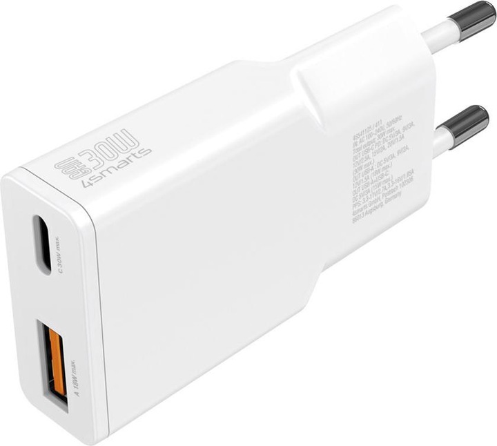 Produktbild 4smarts Netzladegerät PDPlug Slim Duos 30W GaN 1C+1A (30 W)