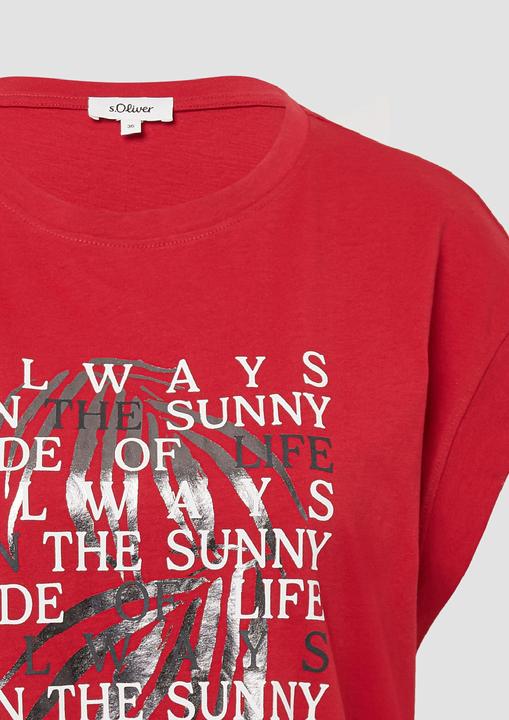 Produktbild S.Oliver T-Shirt T-Shirt im Relaxed Fit mit Folienprint (38)
