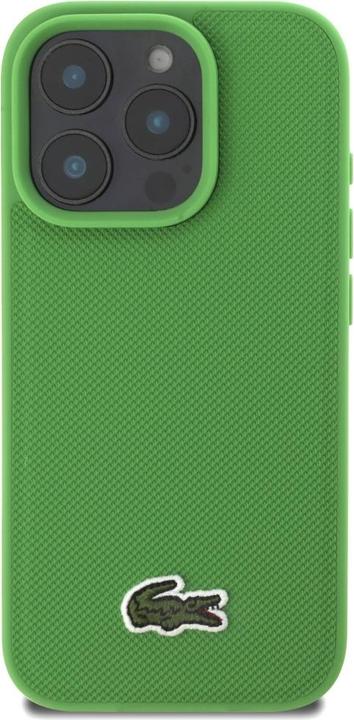 Actual product image Lacoste Case Iconic Petit Pique Crossbody Cord MagSafe for iPhone 16 Pro green (Apple iPhone 16 Pro)