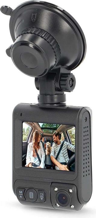 Produktbild Nedis Dash Cam - 4K@30fps - 12 MPixel - 2" - LCD - Duale Kamera - Kabinenkamera - GPS unterstützt - (Eingebautes Display, GPS-Empfänger, Eingebautes Mikrofon, Akku, Nachtsicht, 4K)