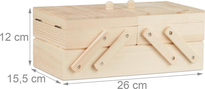 Actual product image Relaxdays Sewing box wood