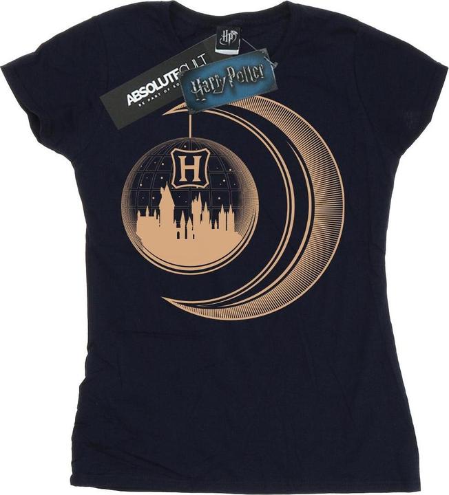 Actual product image Womens/Ladies Hogwarts Moon Cotton T-Shirt (L)