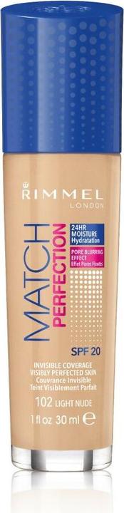 Produktbild Rimmel London Match Perfection SPF20 (102 Light Nude)