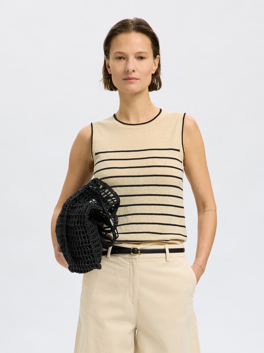 Produktbild Selected Femme Leinenmix Stricktop (XXL)