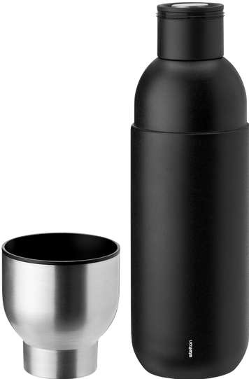Actual product image Stelton Keep Warm vacuum insulated bottle 750 ml - Black (366) (0.75 l)
