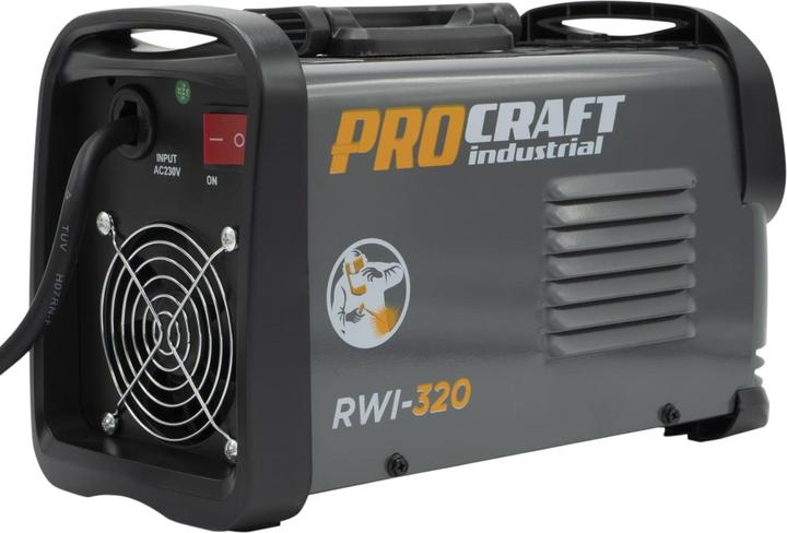 Actual product image Procraft industrial RWI-320 inverter welding machine 5.3 kW 20 - 160 A MMA + welding shield + wire
