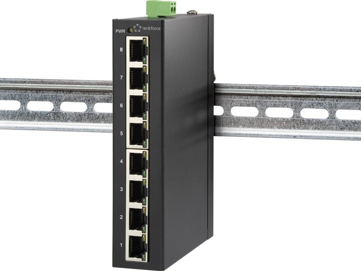Actual product image Renkforce Industrial switch unmanaged (8 ports)