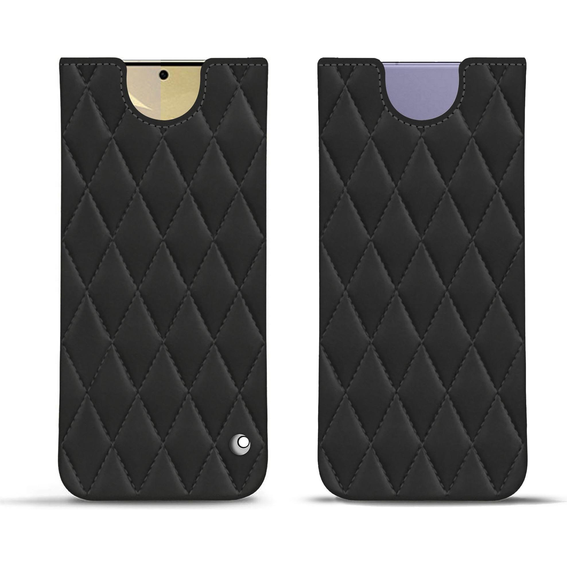 Noreve Lederschutzhülle (Samsung Galaxy S24+), Smartphone Hülle, Schwarz