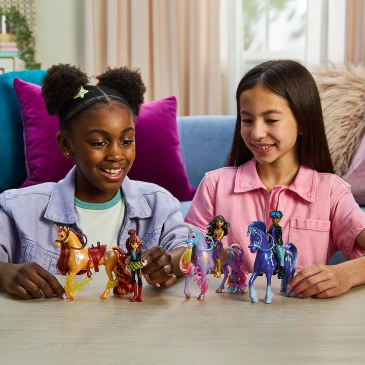 Produktbild Unicorn Academy - Isabel und Einhorn River (mit echter Mähne und Schweif sowie Bürste)