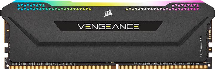 Immagine prodotto Corsair DDR4, 3200MHz 8GB 1x8GB Dimm, Unbuffered, 16-20-20-38, XMP 2.0, VENGEANCE RGB PRO Black Heatspreader (1 x 8GB, 3200 MHz, DDR4-RAM, DIMM)