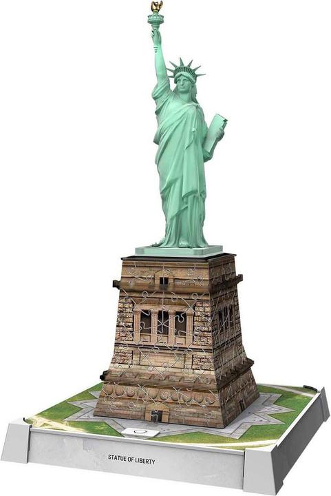 Productafbeelding Ravensburger 3D Puzzle 108 Teile - Iconics: Freiheitsstatue - mit Licht (108 onderdelen)
