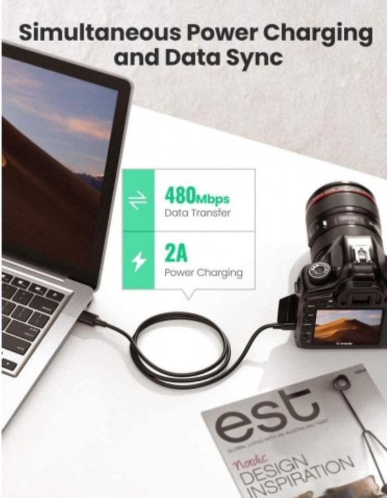 Produktbild Ugreen USB A – Mini USB (0.25 m, USB 2.0)