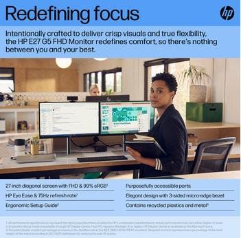 Produktbild HP E27 G5 (1920 x 1080 Pixel, 27")