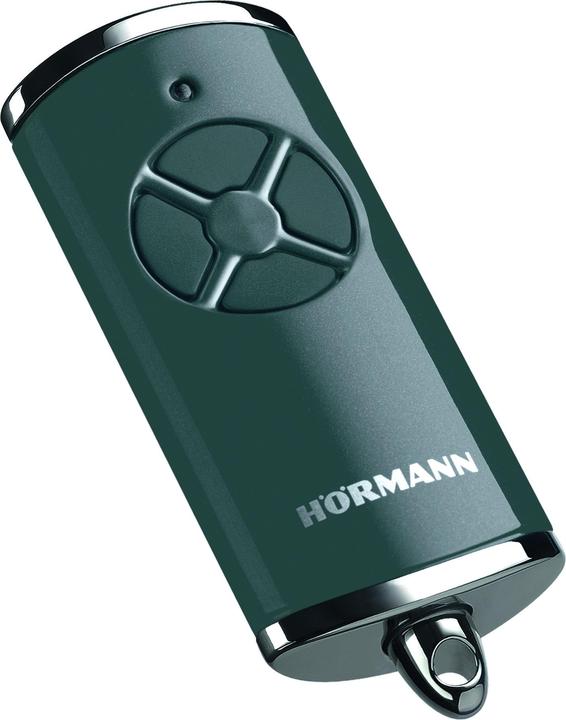 Produktbild Hörmann Handsender HSE 4 BS (Frequenz 868 MHz, Hochglanz Anthrazit, Garagentorantrieb mit Chrom-Kapp (Handsender)