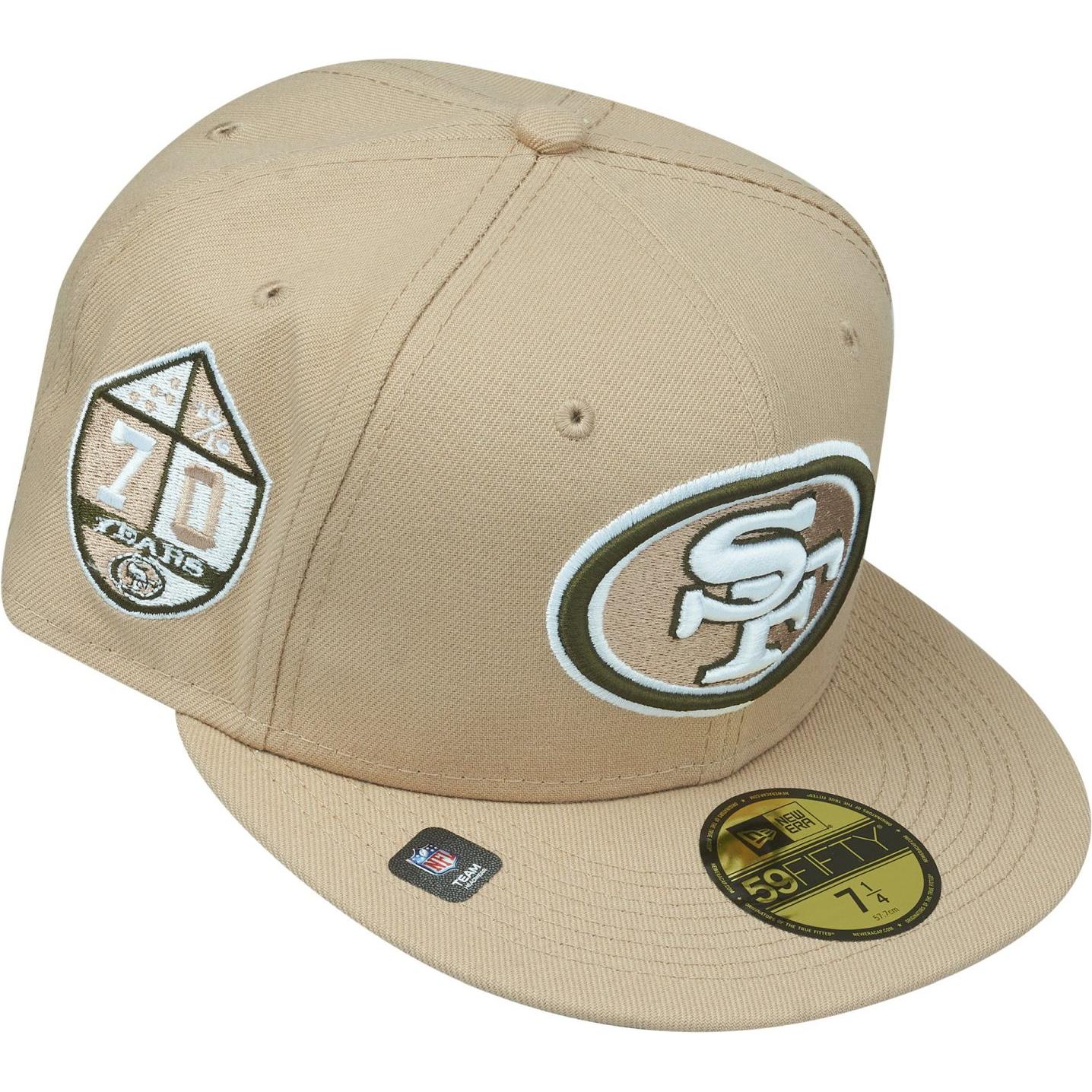Thumbnail - New Era, Herren, Cap, 59Fifty Cap ANNIVERSARY San Francisco 49ers - 7 1/4, Beige, (7 1/4)
