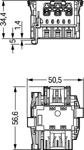 Produktbild Wago Netz-Adapter Netz-Stecker - Ne (56.60 mm)