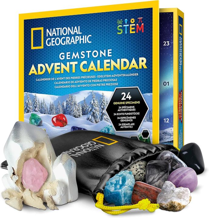 National Geographic Calendrier de l'Avent pour les pierres précieuses