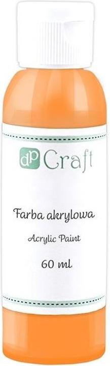 Orangefarbene Acrylfarbe