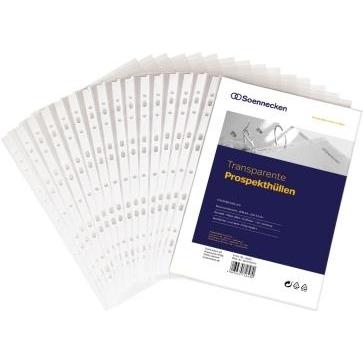 Soennecken, Mappe, Prospekthülle 1603 DIN A4 PP transparent 100 St./Pack. (A4, 100 x)