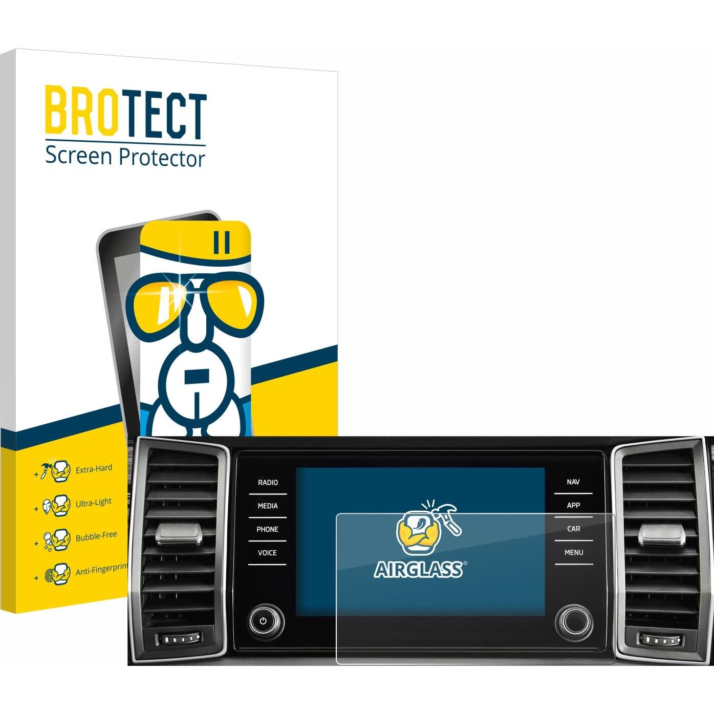 BROTECT, Fahrzeug Navigation Zubehör, AirGlass Panzerglasfolie