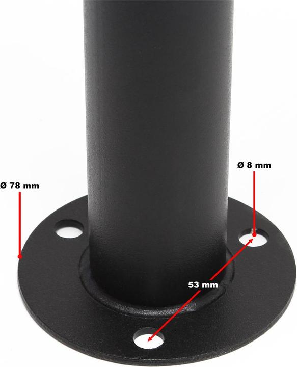 Produktbild Wiltec 4er Briefkastenanlage schwarz 270x513x1500mm Standbriefkasten Briefkasten