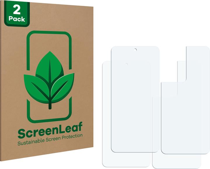 Actual product image ScreenLeaf Screen Protector sustainable Screen Protection, clear, anti-scratch (2 pcs., Motorola Moto G35)