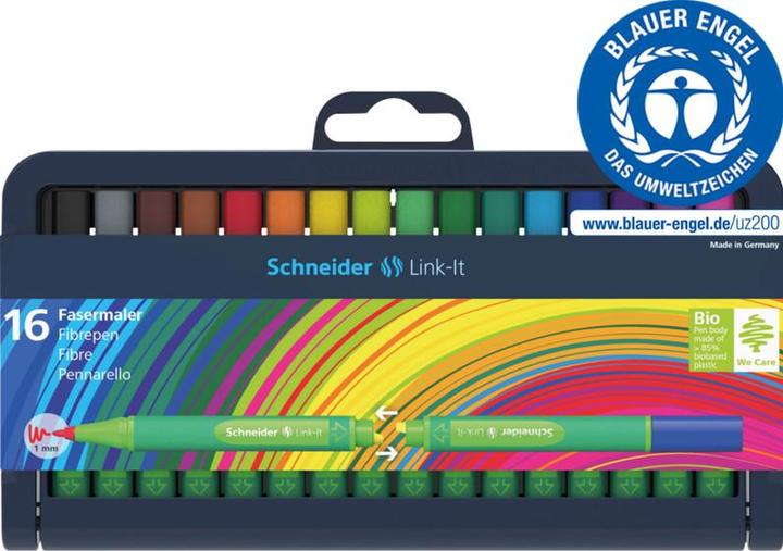 Actual product image Schneider Fiber pens - Link-It - case of 16 pcs. (Multicoloured, 16 x)