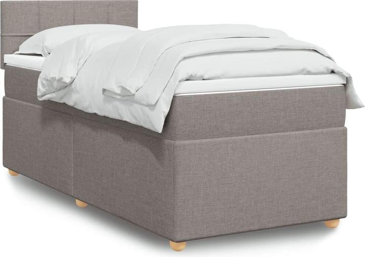 Produktbild VidaXL Bo x springbett mit Matratze 90 x 190 cm Stoff (90 x 190 cm)