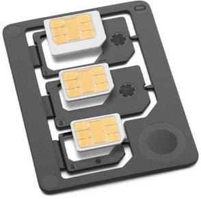 Produktbild Networx Kompakt SIM Adapter Set Mikro Nano-SIM, schwarz