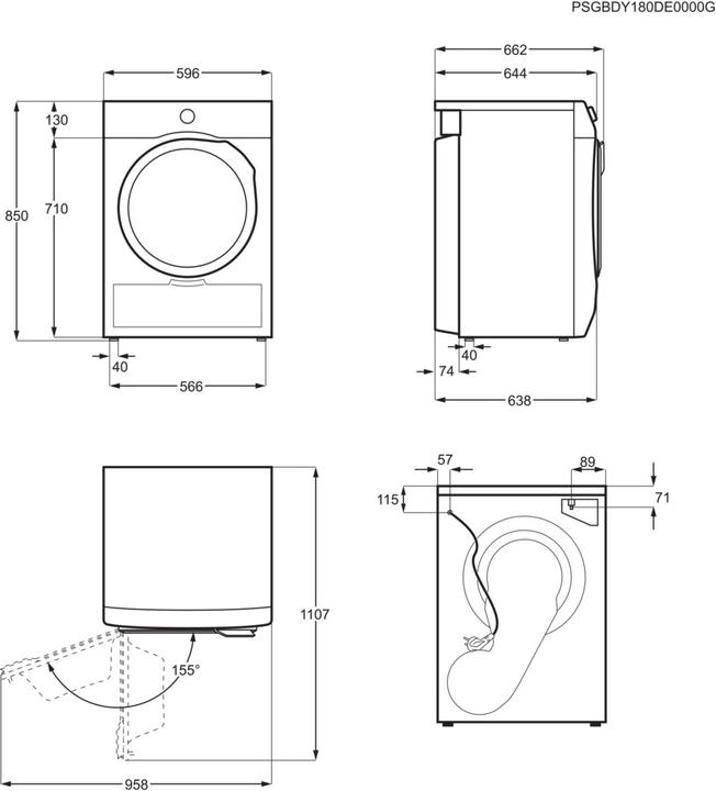 Produktbild Electrolux EDI618A5BO (8 kg, Links)