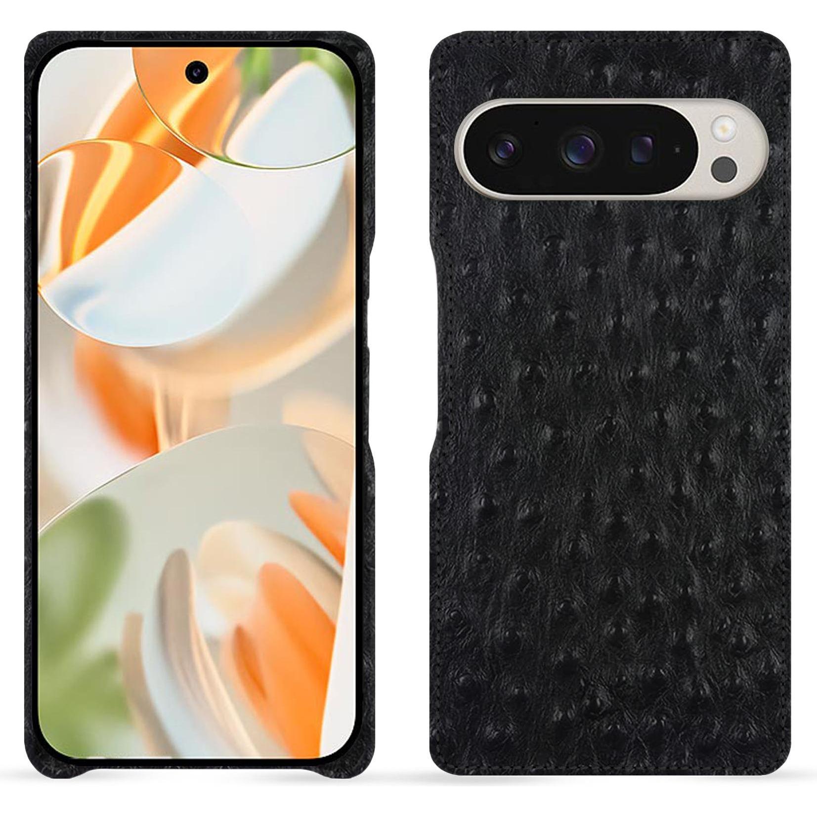 Thumbnail - Noreve Lederschutzhülle (Google Pixel 9 Pro Fold), Smartphone Hülle, Schwarz