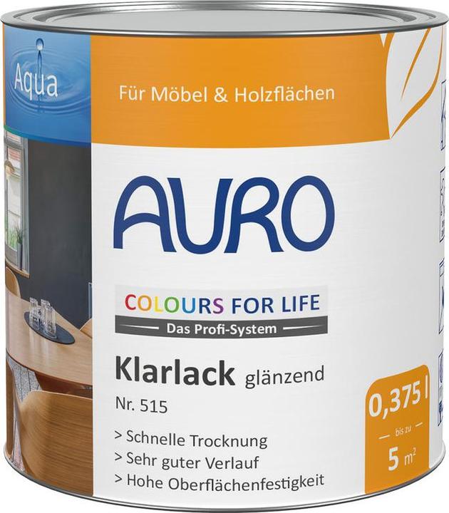 Actual product image AURO Clear lacquer, glossy 515 (Transparent, 0.38 l)