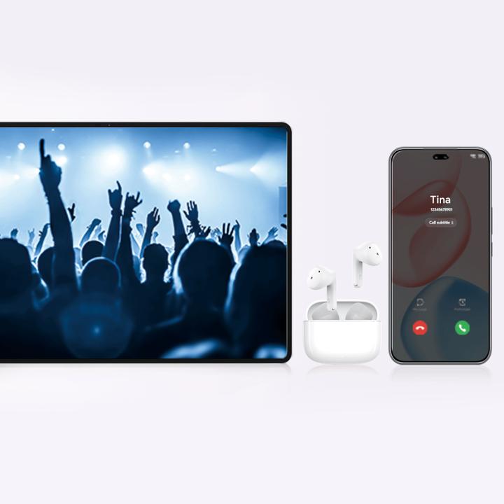 Actual product image Honor Buds X7e Active, White (ANC, Wireless)