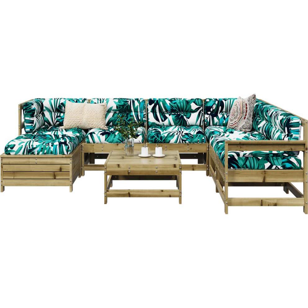 Thumbnail - VidaXL, Gartenlounge, Gartenmöbel Sofa Garnitur Lounge Sitzgruppe 8-tlg. Kiefer Imprägniert