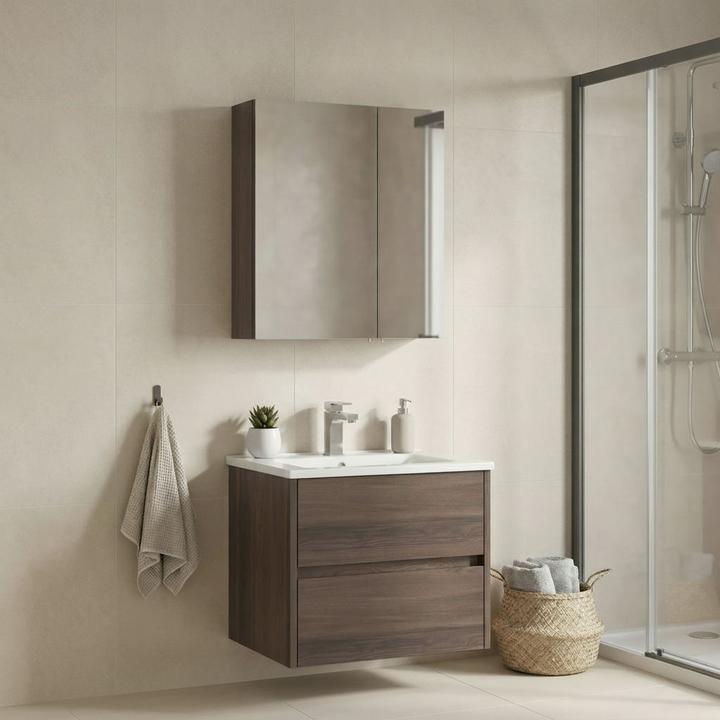 Produktbild Homitis Side 65 v2 Bathroom Cabinet With Sink & Mirror Set (2 Pieces)